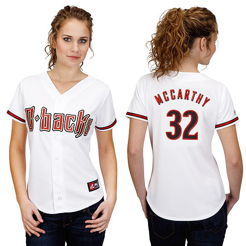 Brandon McCarthy #32 mlb Jersey-Arizona Diamondbacks Women's Authentic Home White Cool Base Baseball Jersey